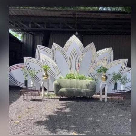 Wooden Stage Par Backdrop