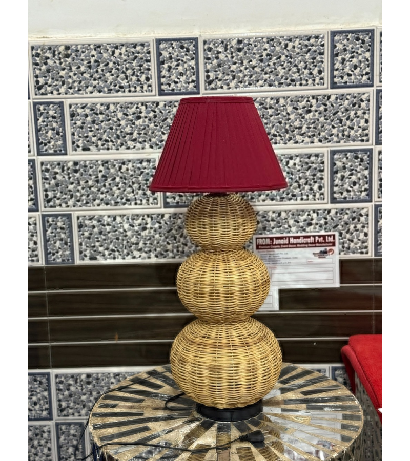 wooden item lamp